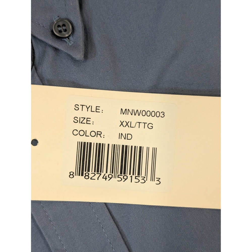 Clique XXL Button Down Dress Shirt Men's‎ Long Sleeve Blue AFI Logo - Picture 4 of 4